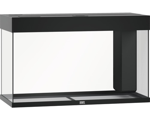 Prázdné skleněné akvárium s filtrem