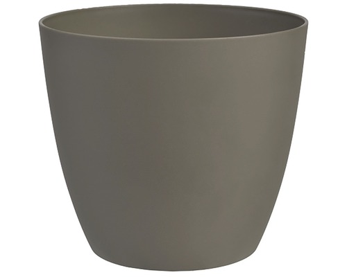 Obal na květináč plastový ELLA Ø 25 cm matný taupe