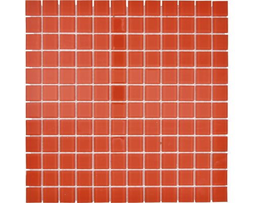 Skleněná mozaika CM4SE60 Crystal uni červená 30x30 cm