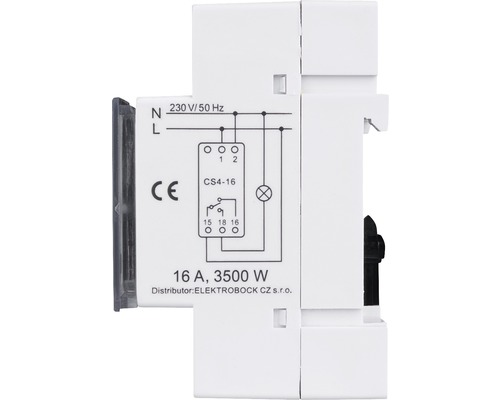 Spínací hodiny s 16 ampéry a 3500 watty
