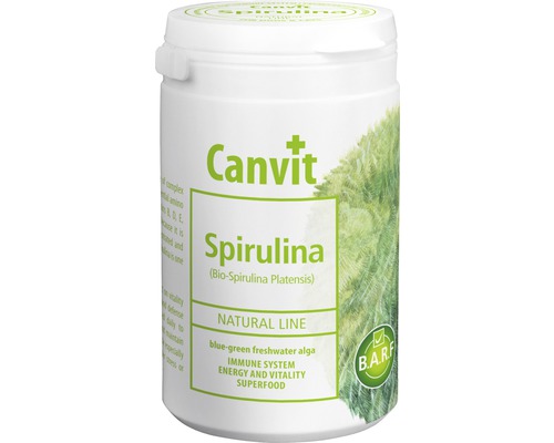 Doplněk stravy pro psy a kočky Canvit Spirulina 150 g Canvit Spirulina doplněk stravy v dóze