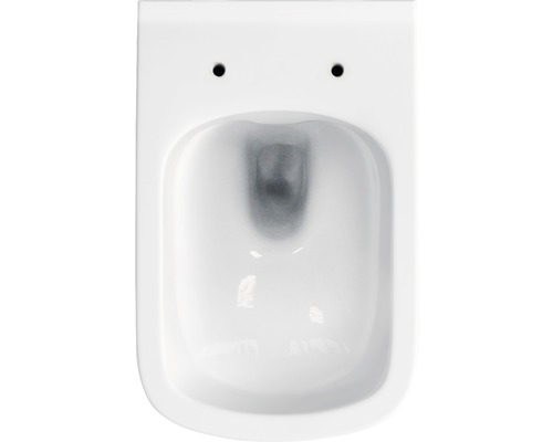 Keramická závěsná toaleta s hlubokým splachováním bez okraje