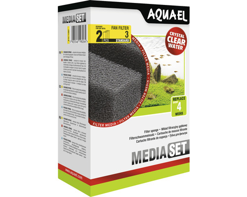 Filtrační houba AQUAEL pro filtr Fan 3 Plus 2 ks Aquael Media Set pro akvarijní filtry