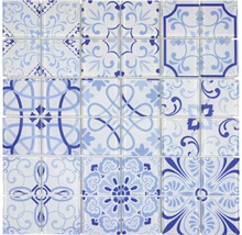 Skleněná mozaika CM Malta Crystal bílá/modrá 30x30 cm-thumb-0