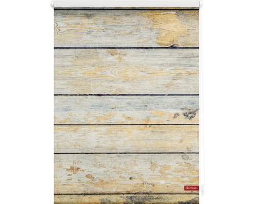 Roleta do okna s dřevěným vzhledem