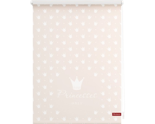 Roleta do okna s korunami a nápisem ''For Princesses Only''