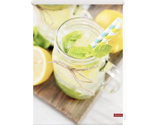 Roleta s motivem citronu a máty pro osvěžující atmosféru