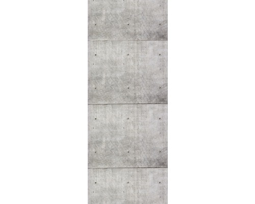 Šedá betonová zeď s horizontálními spárami