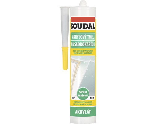 Akrylový tmel Soudal na sádrokarton