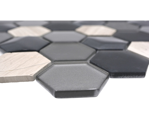 Mozaiková dlaždice ve tvaru šestiúhelníku