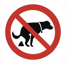Samolepka "Zákaz venčení psů" 9,2 x 9,2 cm-thumb-0