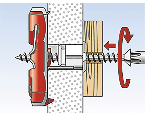 Funkce izolačního šroubu pro upevnění do zdi