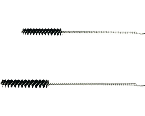 Dva čisticí kartáče se štětinami a kovovou drátěnou rukojetí