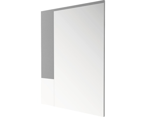 Zrcadlo do koupelny 80 x 103 cm k levé závěsné skříňce