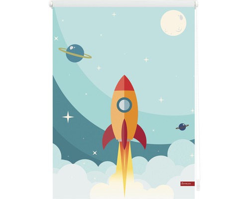 Roleta s motivem rakety do dětského pokoje