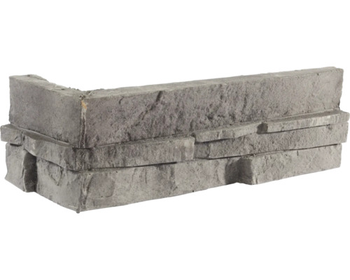 Šedé rohové obkladové kameny z kamene