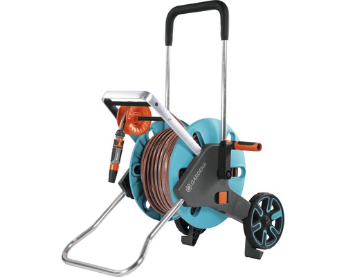 Naviják na hadici Gardena s hadicí a kolečky