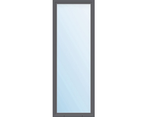 Plastové okno jednokřídlé ESG ARON Basic bílé/antracit 600 x 1700 mm DIN levé-0
