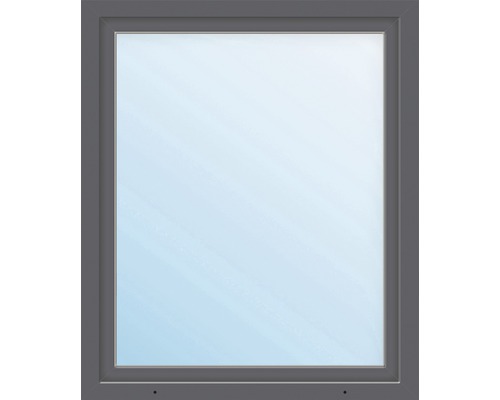 Plastové okno jednokřídlé ESG ARON Basic bílé/antracit 750 x 1650 mm DIN levé Okno s rámem