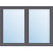 Plastové okno dvoukřídlé ESG ARON Basic bílé/antracit 1150 x 1600 mm (1/2-1/2)-thumb-0