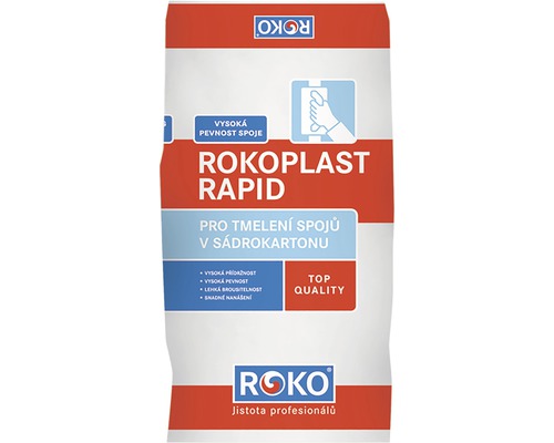 Spárovací hmota ROKOPLAST Rapid na sádrokarton 5 kg Sáček s výplní Rokoplast Rapid pro sádrokarton