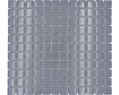 Skleněná mozaika XCM 8021 30,5x32,5 cm šedá