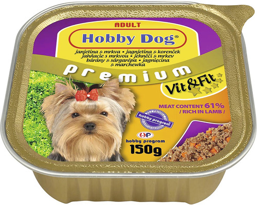 Krmivo pro psy Hobby Dog jehněčí/mrkev 150 g