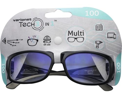 Multifokální brýle Varionet Tech 3 v 1, 100