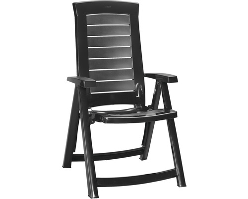 Plastová zahradní židle s područkami