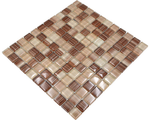 Čtvercová mozaiková dlaždice ze skla