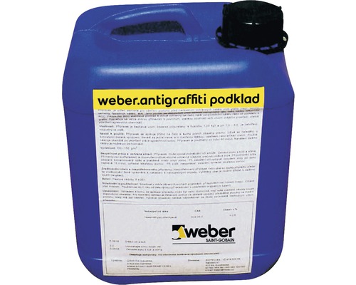 Penetrační nátěr fasádní WEBER.ANTIGRAFFITI podklad 1 l Kanystr s ochranou proti graffiti od Weber Saint-Gobain