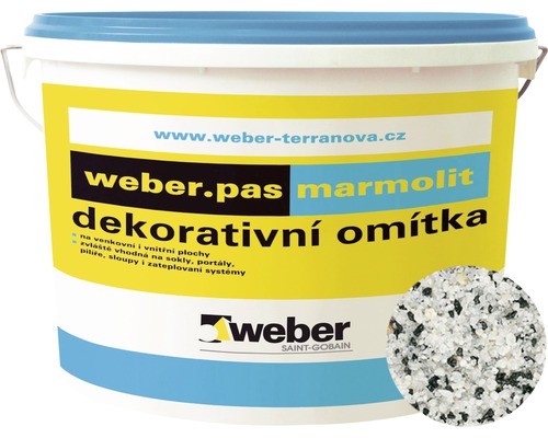 Omítka WEBER.PAS marmolit MAR1 0040 jemnozrnná 20 kg