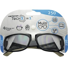 Víceúčelové brýle Varionet Tech 3 v 1, 250 dioptrií