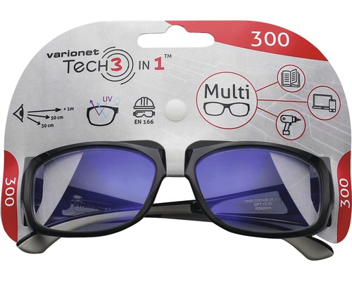 Víceúčelové brýle Varionet Tech 3 v 1, 300 dioptrií