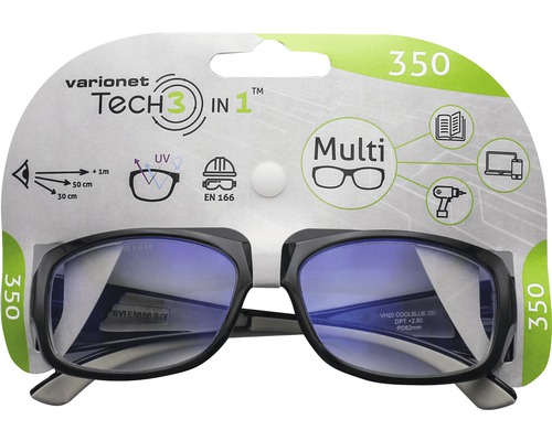 Multifunkční brýle Varionet Tech 3 v 1, 350 dioptrií