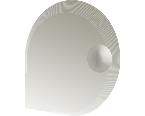 Kulaté LED zrcadlo do koupelny s osvětlením Tessin Ø 90 cm s kosmetickým zrcadlem 45012 IP44