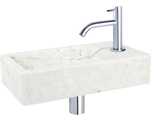 Umyvadlo z mramoru s baterií