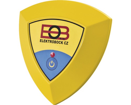 Elektrobock CZ Logo na žlutém pouzdře