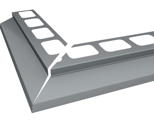 Balkonový profil PRECIT rohový 1000 x 1000 mm hliník šedý