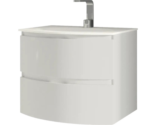 Skříňka pod umyvadlo se dvěma zásuvkami a baterií