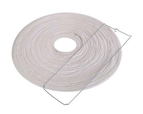 Kulatá papírová lucerna s kovovým rámem