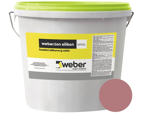 Fasádní nátěr WEBER.TON silikon 25 kg FI1C fialová