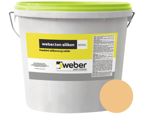 Fasádní nátěr WEBER.TON silikon 25 kg OK1C okrová