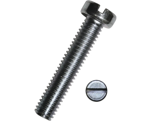 Šroub s válcovou hlavou a rovnou drážkou DIN 84 M2,5x16 mm galvanicky pozinkovaný, 100 kusů