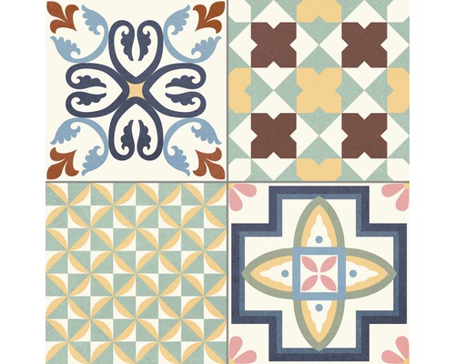 Keramické dlaždice s různými vzory