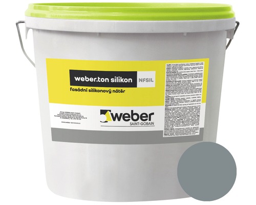 Fasádní nátěr WEBER.TON silikon 25 kg SE1B šedá