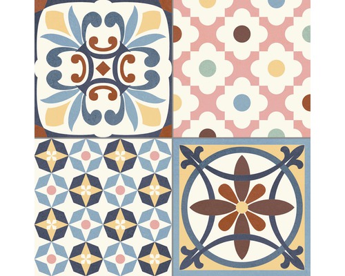 Dekorativní dlaždice s různými vzory