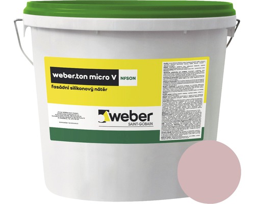 Fasádní nátěr WEBER.TON micro V s mikrovláknem 25 kg FI2D fialová