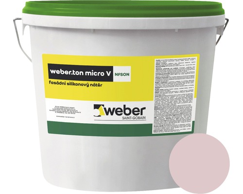 Fasádní nátěr WEBER.TON micro V s mikrovláknem 25 kg FI2E fialová