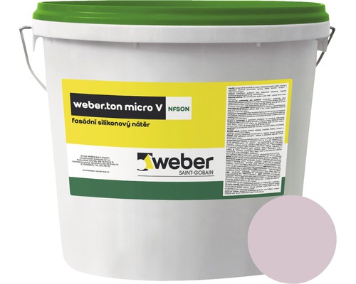 Fasádní nátěr WEBER.TON micro V s mikrovláknem 25 kg FI3C fialová